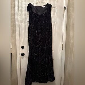 Black Sequin Maxi Dress - Elegant Evening Gown